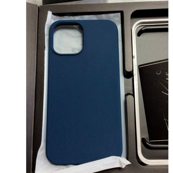 5 In 1 TOCOL Gold Bundle iPhone 12 ProMax Case Blue 2 Screen &Lens Protector New - Picture 4 of 11